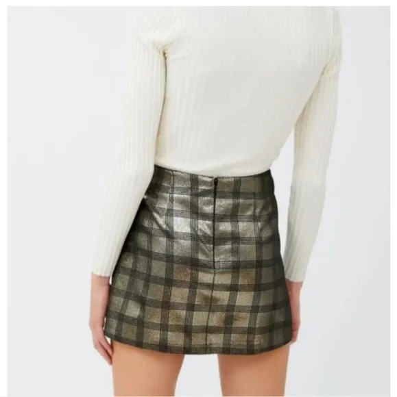 Urban Outfitters Jackie Paid Pelmet Mini Skirt NWT size M - Picture 3 of 4